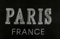 Tee shirt Femme Paris strass et perles
