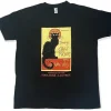 tee shirt la tournée du chat Noir