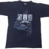 Tee shirt Monuments de Paris France original Noir