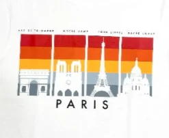 Tee shirt monuments Paris ombre
