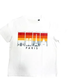 Tee shirt monuments Paris ombre