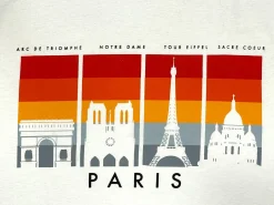 Tee shirt monuments Paris ombre