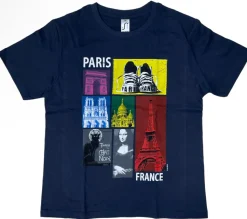 Tee shirt Paris France marine