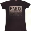 Tee shirt Paris France STRASS
