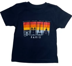 Tee shirt Paris monuments ombre