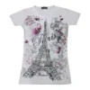 Tee shirt Paris Tour Eiffel "La violette"