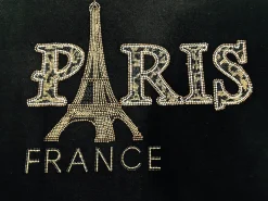 Tee shirt Paris Tour Eiffel strass léopard