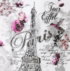 Tee shirt Paris Tour Eiffel "La violette"