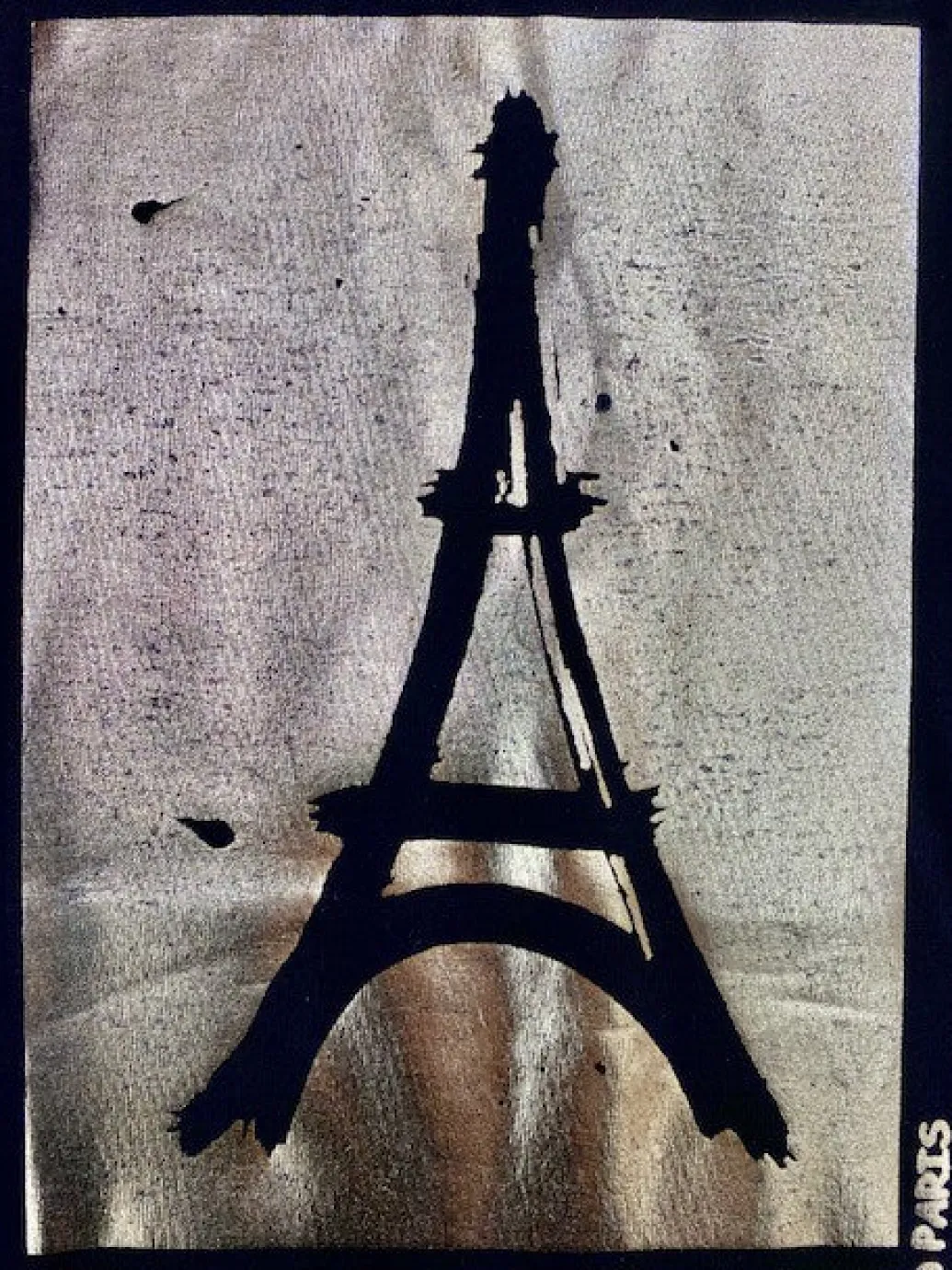Tee shirt Paris Tour Eiffel OR millar