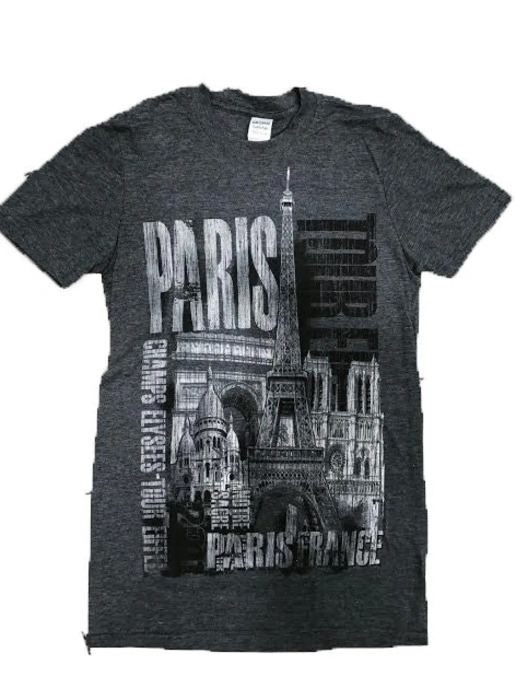 Tee shirt Paris Tour Eiffel monuments fashion