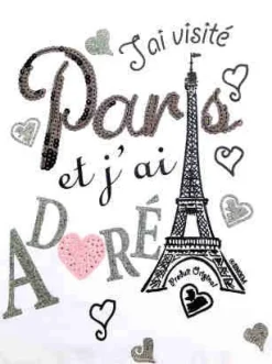 Tee shirt Paris Tour Eiffel "J'ai adoré"