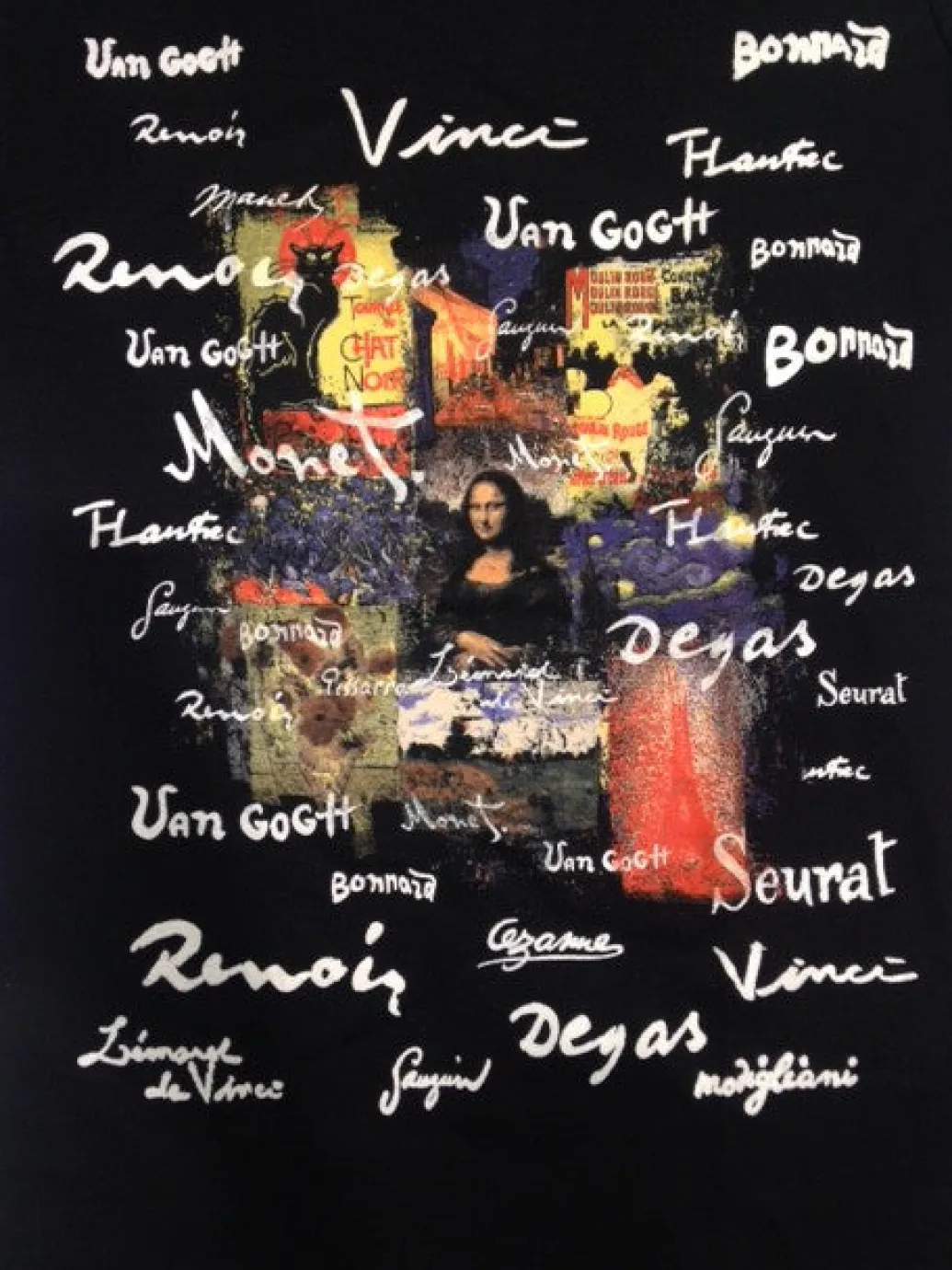 Tee shirt "Grands peintres de Paris"