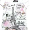 Tee shirt Tour Eiffel Paris Princesse