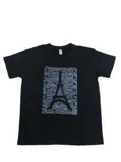 Tee shirt Tour Eiffel Paris France noir