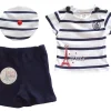 Tee shirt Tour Eiffel Paris avec béret et short