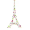 Tee Shirt Tour Eiffel Paris multicolore