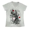 Tee shirt Tour Eiffel Paris Cล“ur col V