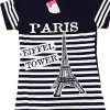 Tee shirt Tour Eiffel Paris marine