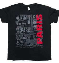 Tee shirt Tour Eiffel Paris rouge