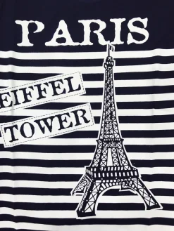 Tee shirt Tour Eiffel Paris marine