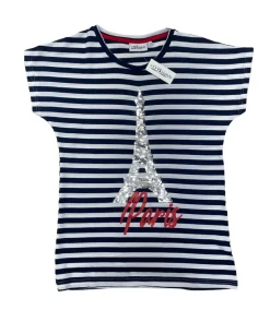 Tee shirt Tour Eiffel Sekin marin