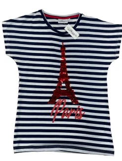 Tee shirt Tour Eiffel Sekin marin