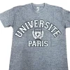 Tee shirt université Paris gris