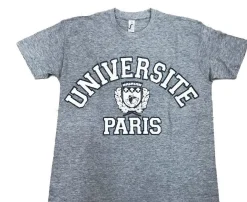 Tee shirt université Paris gris