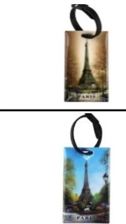 Étiquette à baguage souvenir de Paris