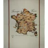 Torchon carte de France des fromages