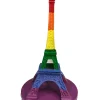 Tour Eiffel couleur drapeau Gay arc en ciel