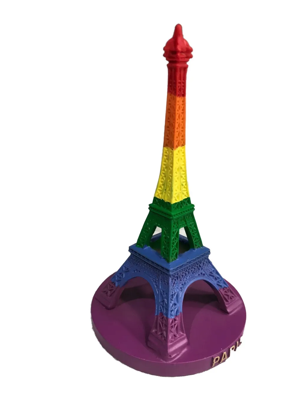 Tour Eiffel couleur drapeau Gay arc en ciel