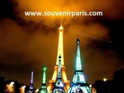Tour Eiffel lumineuse et scintillante - 6 couleurs LED