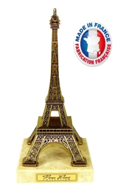 Tour Eiffel métal sur marbre