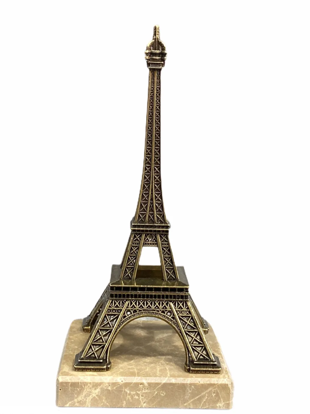 Tour Eiffel métal sur marbre