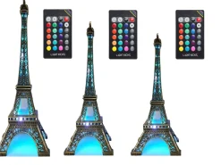 Tour Eiffel scintillante télécommandée LED