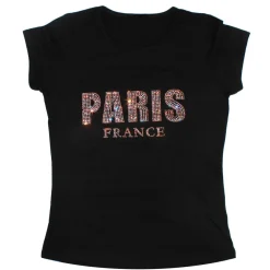 T-shirt femme Paris cristal