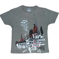 T-shirt gris paris city graph