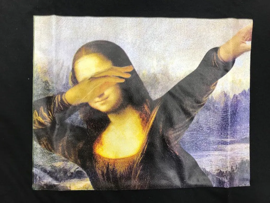 T-shirt La Joconde Dab Mona Lisa Dabbing danse
