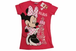 T-shirt Minnie Mouse Tour Eiffel Paillettes