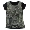 T-shirt Paris Montmartre noir