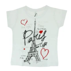 T-shirt Paris tour Eiffel coeur