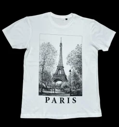 T-shirt Paris Tour Eiffel Noir et Blanc