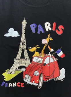 T-shirt Tour Eiffel 2 CV animaux