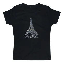 T-shirt Tour Eiffel strass Luxe