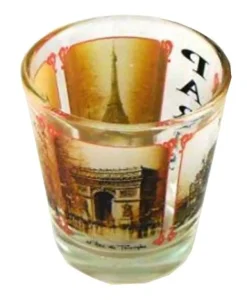 Verre à shot monuments de Paris encadrés