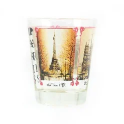 Verre à shot monuments de Paris encadrés
