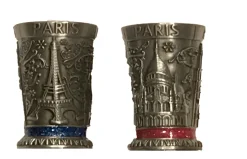 Verre Souvenir de Paris métal